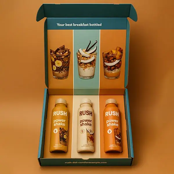 Custom Wellbeing Food and Drink Packaging Boxes