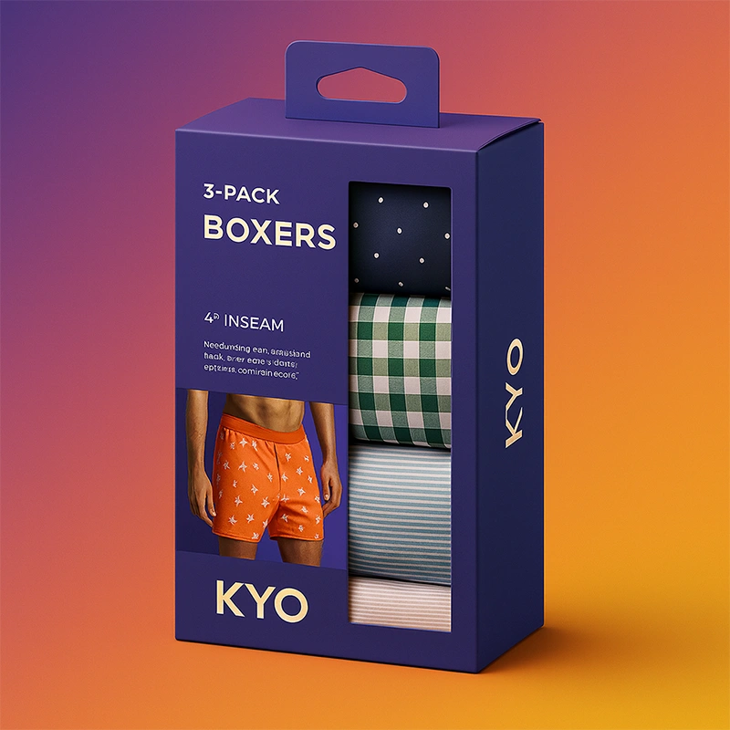 Custom Mens Shorts Packaging Boxes