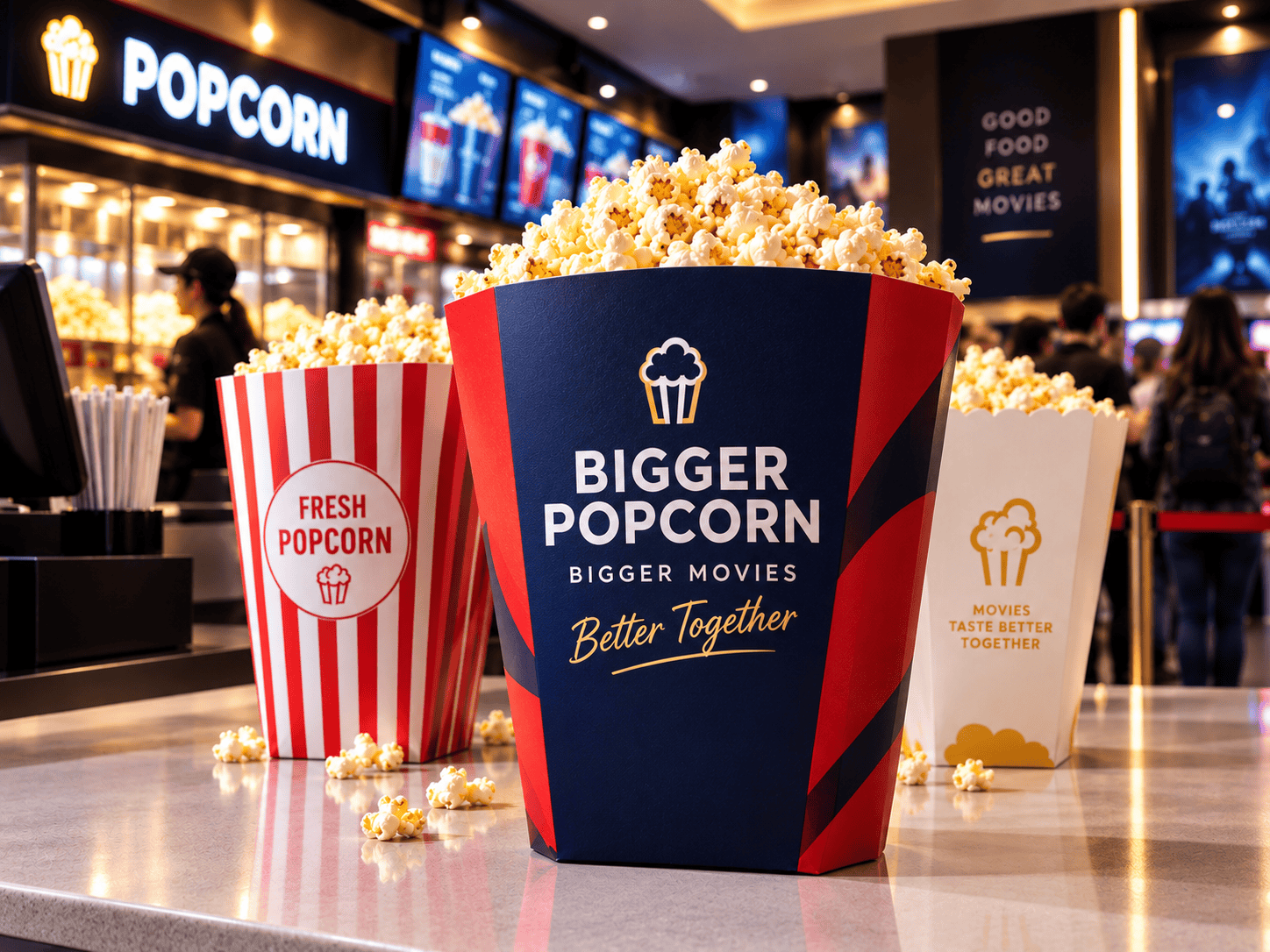 Large Popcorn Boxes for UK Multiplex Cinemas: Why High-Volume Concession Service Creates Structural Requirements That Standard Boxes Don’t Meet