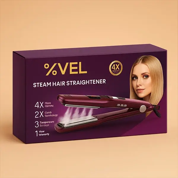 Custom Hair Iron Packaging Boxes