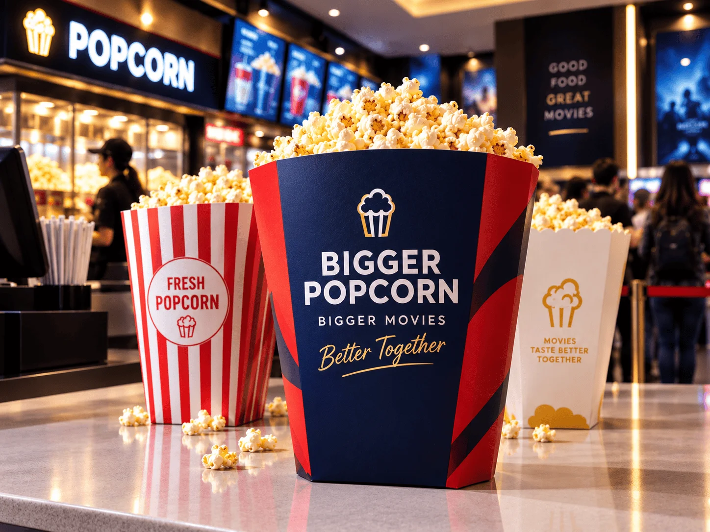 Large Popcorn Boxes for UK Multiplex Cinemas: Why High-Volume Concession Service Creates Structural Requirements That Standard Boxes Don’t Meet
